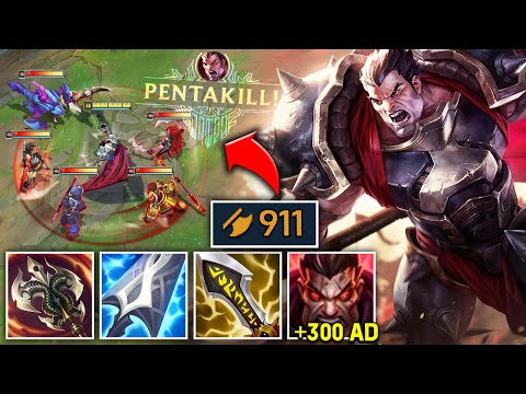 I BROKE THE DARIUS ATTACK DAMAGE RECORD! (900+ AD, INSTANT PENTAKILL!)