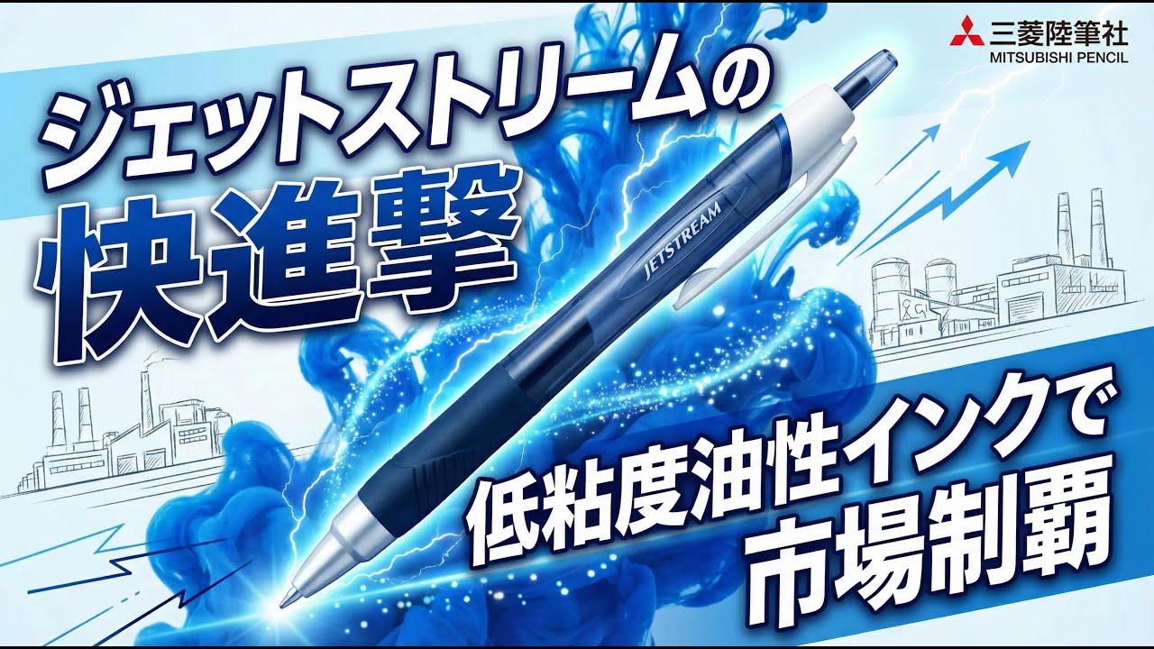 【ビジネス裏話】三菱鉛筆（uni）：ジェットストリームがボールペン市場を制覇した技術革命