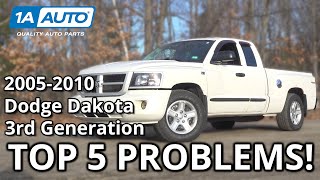 Top 5 Problems Dodge Dakota Pickup 2005-2010 3rd Generation