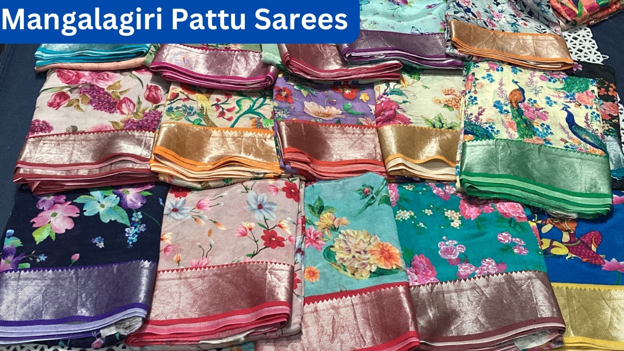 Watch video Wholesale Price Mangalagiri Pattu Sarees // Handloom Sarees Now Wholesale Price Mangalagiri Pattu Sarees // Handloom Sarees