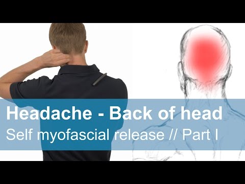 Heachaches - back of the head // self myofascial...