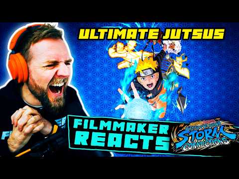 FILMMAKER REACTS: Naruto Storm Connections - All Characters Ultimate Jutsus (Japanese Dub!!)