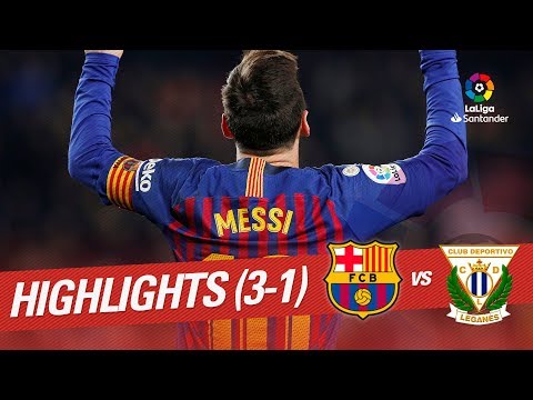 Highlights FC Barcelona vs CD Leganés (3-1)