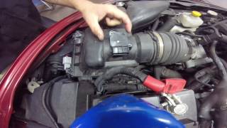 mazda 6 2.5 MAF sensor replacment (mass air flow sensor)