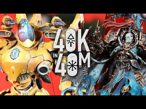 Let the Galaxy Burn! Aeldari vs Black Legion Warhammer 40k in 40m Battle Report