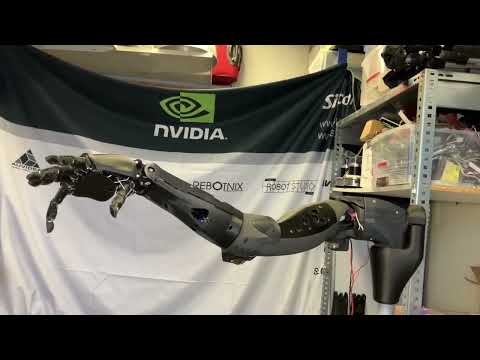 #robot arm and #DexHand #3dprinted in the #real and #modelled in #nvidia #isaac #sim