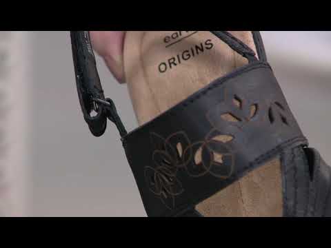 Earth Origins Leather Thongs Sandals - Belle Becky on QVC