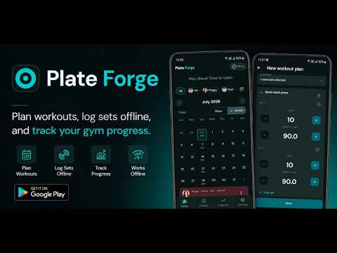 Plate Forge: Gym Log & Coach video thumbnail