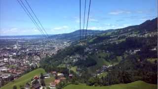 preview picture of video 'In der Karrenseilbahn vom Karren nach Dornbirn'