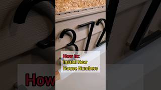 How To Hang New House Numbers #diyproject #home #homeowner #hometips #diy