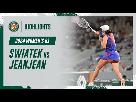 Swiatek vs Jeanjean Round 1 Highlights | Roland-Garros 2024