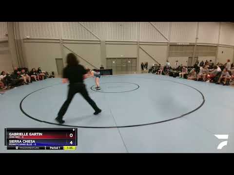 117 Lbs Placement Matches (8 Team) - Gabrielle Gartin, Ohio Red Vs Sierra Chiesa, Pennsylvania Blu
