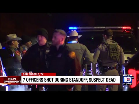 7 police officers shot in San Antonio