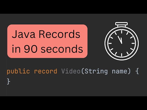 Java Records in 90 Seconds