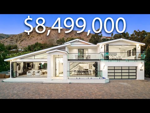 Inside A $8,499,000 MODERN TROPICAL Malibu Mansion With Ocean Views | Mansion Tour