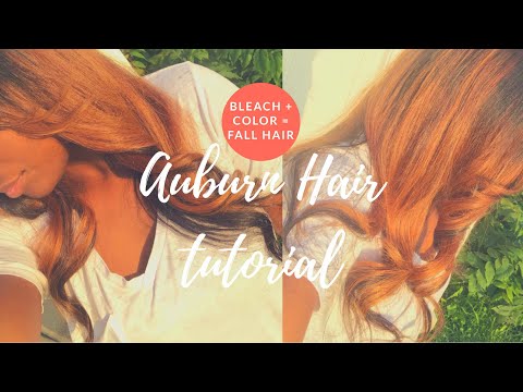 ✿ DIY FALL HAIR: Auburn Hair Color Tutorial (W/...