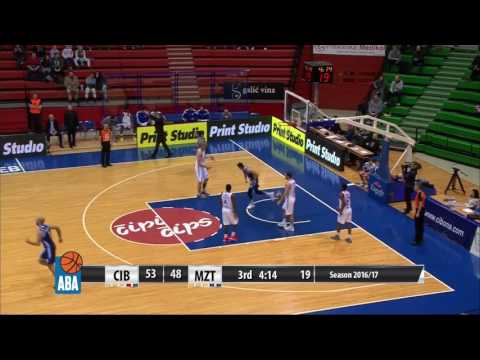 ABA Liga 2016/17 highlights, Round 17: Cibona - MZT Skopje Aerodrom (8.1.2017)
