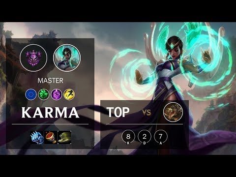 Karma Top vs Renekton - EUW Master Patch 10.10