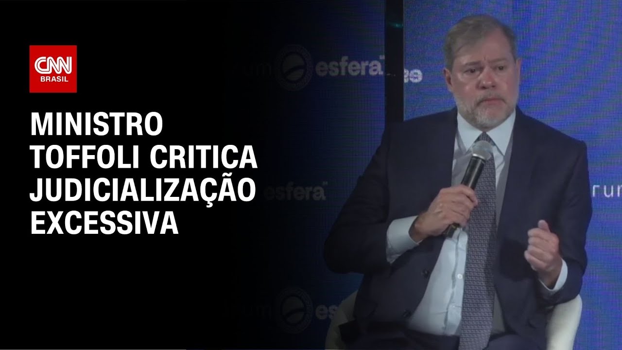 Ministro Toffoli critica judicialização excessiva | CNN NOVO DIA