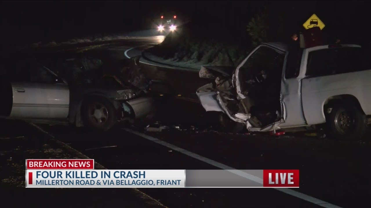 4 killed, 2 injured in head-on crash near Millerton Lake