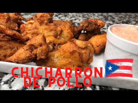 TENDER CHICHARRON DE POLLO CON MAYO-KETCHUP / BITES SIZE FRIED CHICKEN AND DIPPING SAUCE