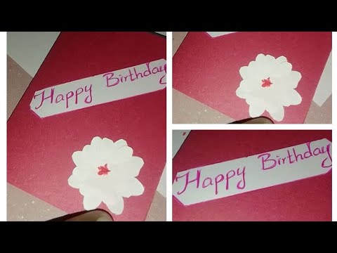 Birthday Card hand made |simple design