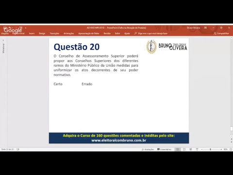 7º Ao Vivo - Legislação Aplicada MPU e CNMP - Correção do 1º Simulado