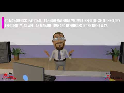 Manage occupational learning materials