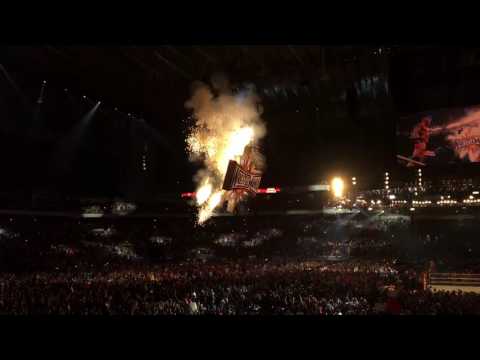 WWE Royal Rumble 2017 - Randy Orton Victory Celebration Pyro Display