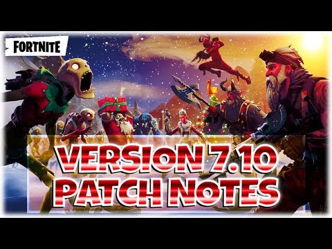 VERSION 7.10 PATCH NOTES - Fortnite StW | PvE