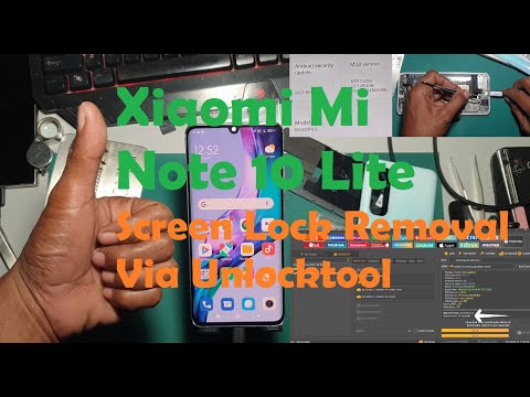 Xiaomi Mi Note 10 Lite│Screen Lock Removal Via Unlocktool