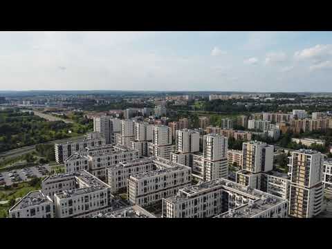 Przelot dronem nad os. 2 Pułku Lotniczego / Orlińskiego / Avia w Krakowie, Czyżynach.