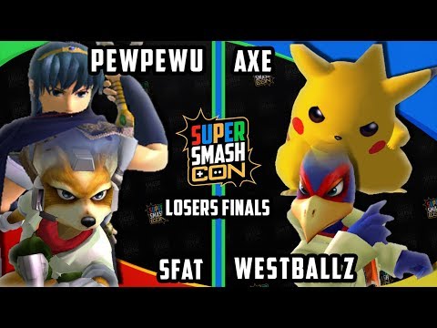 Smash Con 2017 SSBM- CLG.SFAT & CLG.PewPewU Vs. Tempo | Axe & G2 | Westballz - Doubles LF