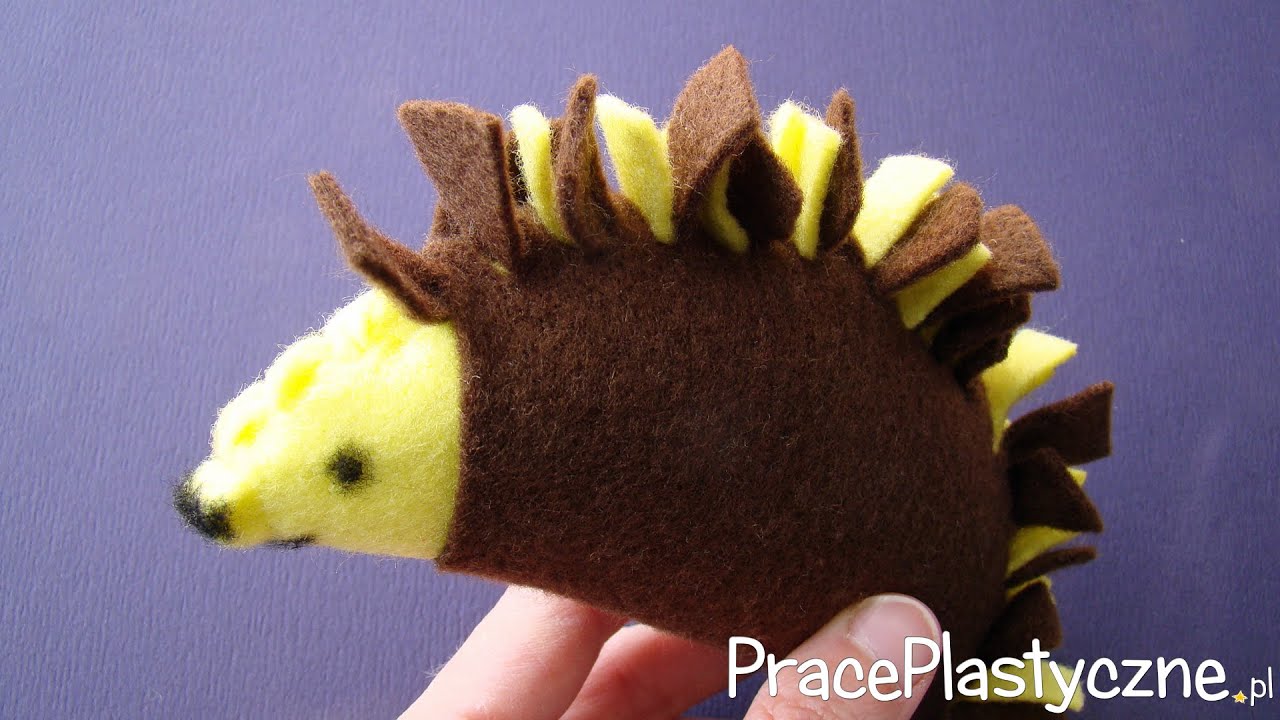 Jeż – maskotka bez szycia