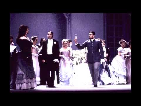 Leontina Vaduva & Jorge Pita Carreras sing  "Libiamo" La traviata