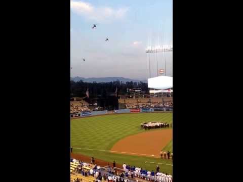 Dodgers September 11th 2013 National Anthem