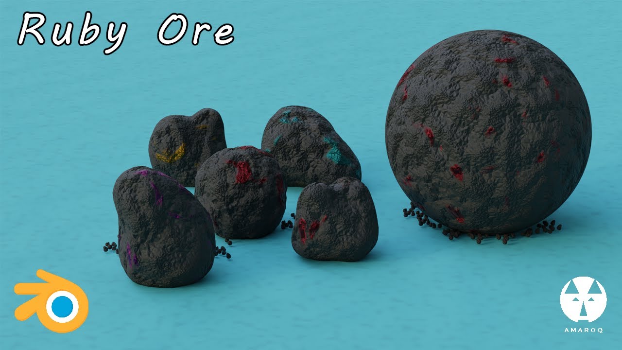 Ruby Ore Material | Blender Tutorial