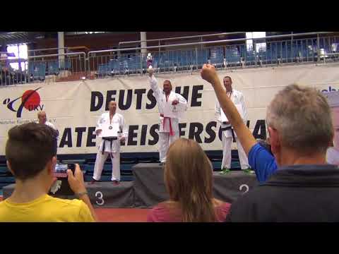 Deutsche Meisterschaft-Karate-Siegerehrung Gilbert Stache