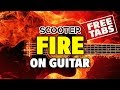 Scooter - Fire (acoustic fingerstyle guitar, FREE tabs, speed x2)