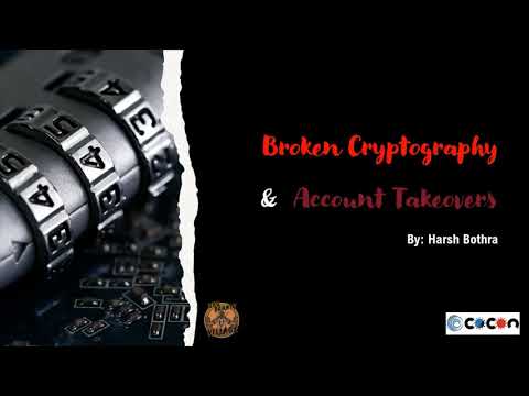 Broken Cryptography & Account Takeover |  c0c0n 2020 virtual conference