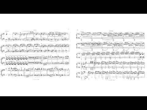 Richard Wagner - Tannhäuser Overture for Piano, Four-Hands, WWV 70 (1845) [Score-Video]