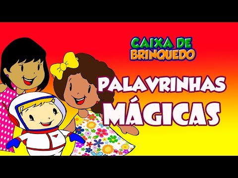 Capa de Caixa de Brinquedo - Palavrinhas Mágicas