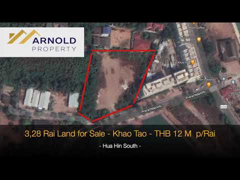 3,28 Rai Land for Sale on Lake - Khao Tao - THB 12 M per Rai