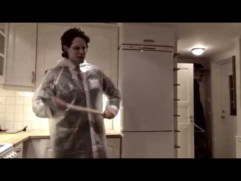 Parodi på "American psycho" där jag spelar Christian Bale