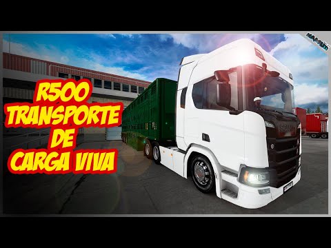 SCANIA R500 TRANSPORTE DE CARGA VIVA ETS 2 1.47
