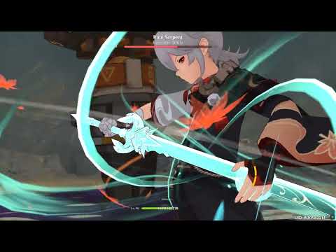 Damage Kazuha C0 Solo Ruin Serpent (w/out food buff)