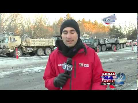 Meteorologist Michael Page Reports Live on Historic Snow from Bedford, MA