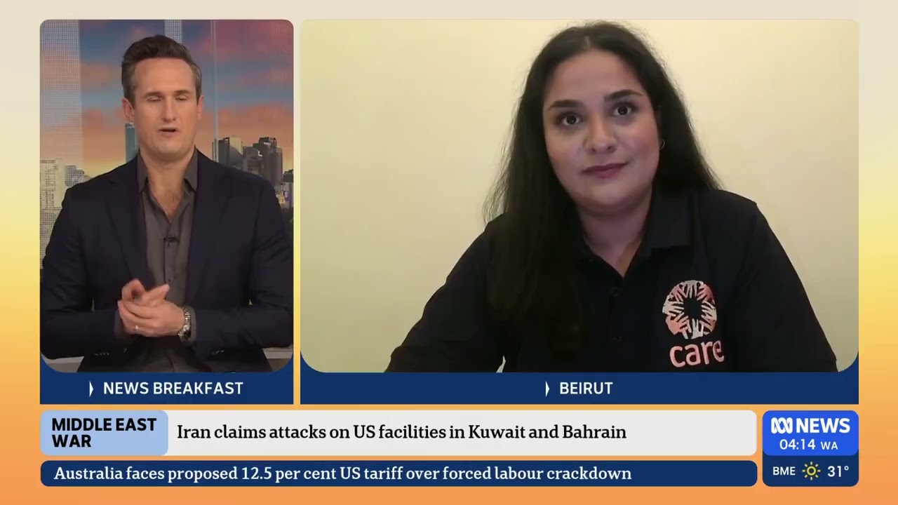 CARE's Mabelle Bitar spoke with ABC News Breakfast about the escalation of conflict in Lebanon.