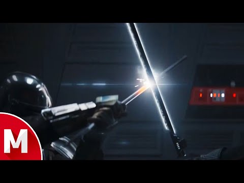 Mando vs Moff Gideon (Dark Saber) | The Mandalorian: Chapter 16 [4K]