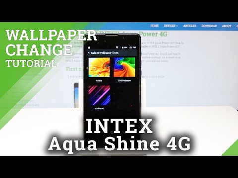 How to Change Wallpaper in INTEX Aqua Power 4G - Set Up Desktop